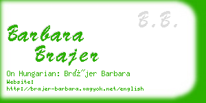 barbara brajer business card